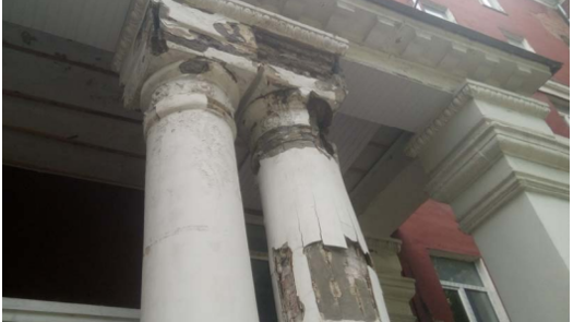 Капитель колонны при обследовании зданий
